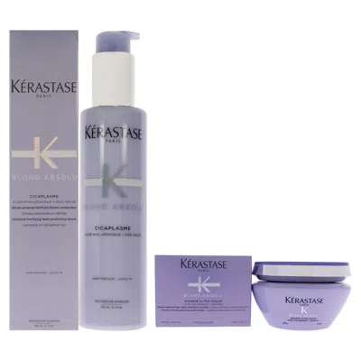 Kerastase Blonde Absolu Ultra Violet Masque And Cicaplasme Serum Kit By  For Unisex - 2 Pc Kit 6.8oz  In Transparent