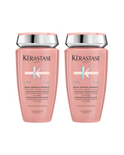 Kerastase Kérastase Chroma Absolu Bain Chroma Respect Shampoo - Pack Of 2 In Transparent