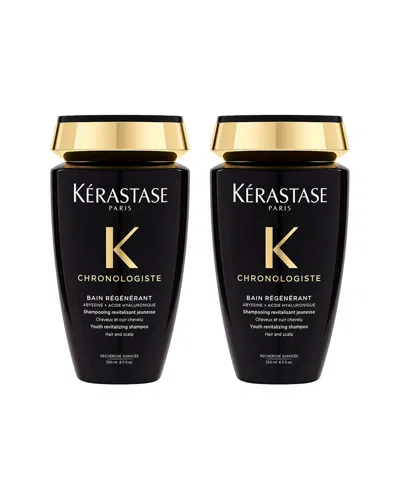 Kerastase Kérastase Chronologiste Bain Regenerant Shampoo - Pack Of 2 In Transparent