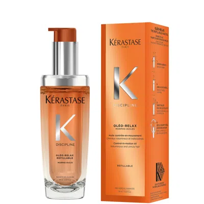Kerastase Kérastase Discipline L'huile Oleo-relax Refillable, Hair Oil For Voluminous And Unruly Hair In Orange