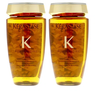 Kerastase Elixir Ultime Le Bain Shampoo By  For Unisex - 8.5 oz Shampoo - Pack Of 2 In Transparent