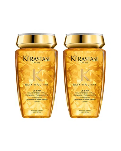 Kerastase Kérastase Elixir Ultime Le Bain Shampoo - Pack Of 2 In Yellow