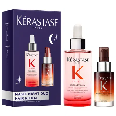 Kerastase Genesis Serum & Mini 8h Magic Night Serum Hair Gift Set In Transparent