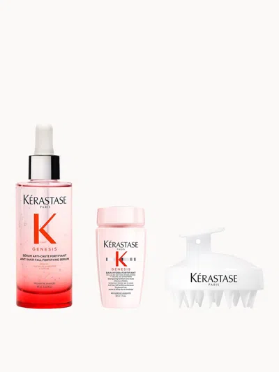 Kerastase Genesis Serum Anti-chute Fortifiant Serum 90ml With Mini Deluxe Genesis Shampoo 30ml & Scalp Brush