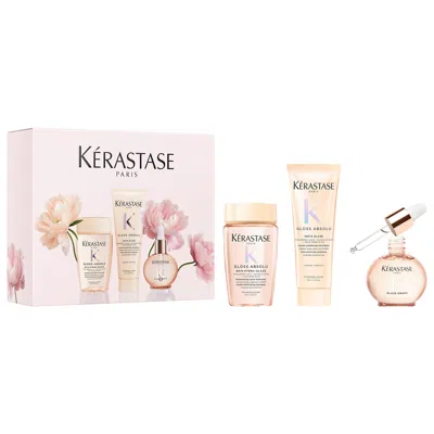Kerastase Gloss Absolu Anti-frizz Hair Essentials Gift Set In Transparent