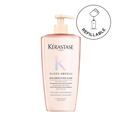 Kerastase Gloss Absolu Bain Crème Hydra-glaze Anti-frizz Luxury Shampoo In Transparent
