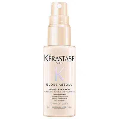 Kerastase Mini Gloss Absolu High-shine Anti-frizz Glaze Styling Cream For Medium To Thick Hair 1.5 Oz/45 ml In Transparent