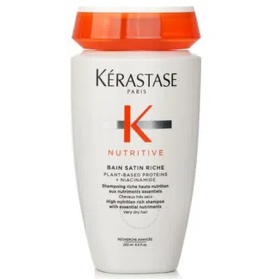 Kerastase Nutritive Bain Satin Riche High Nutrition Rich Shampoo With Essential Nutriments 8.5 oz Ha In White