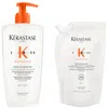 Kerastase Kérastase Nutritive Bain Satin Riche Refillable Shampoo And Refill Pouch 500ml With Niacinamide For