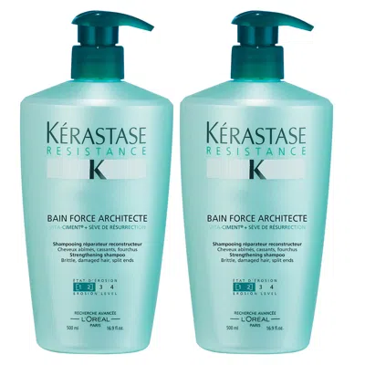 Kerastase Kérastase Resistance Bain Force Architecte (500ml) Duo In White