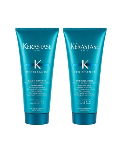 Kerastase Kérastase Resistance Bain Therapiste Shampoo - Pack Of 2 In Transparent