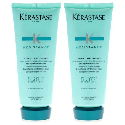 Kerastase Resistance Ciment Anti-usure Conditioner By  For Unisex - 6.8 oz Conditioner - Pack Of 2 In White