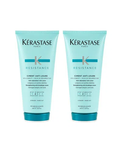 Kerastase Kérastase Resistance Ciment Anti-usure Conditioner - Pack Of 2 In Transparent