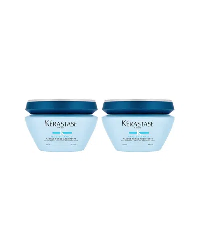 Kerastase Kérastase Resistance Masque Force Architecte Reconstructing Mask - Pack Of 2 In Blue