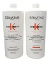 Kerastase Kérastase Unisex 2 X 34oz Liter Bain Satin Riche Shampoo & Lait Vital Conditioner Duo