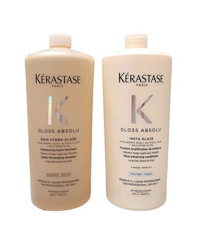 Kerastase Kérastase Unisex 33.8 oz X 2oz Gloss Absolu Bain Hydra Glaze Shampoo Duo