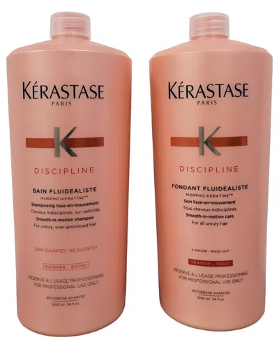 Kerastase Kérastase Unisex 34oz Duo Discipline Bain Fluidealiste Shampoo & Conditioner