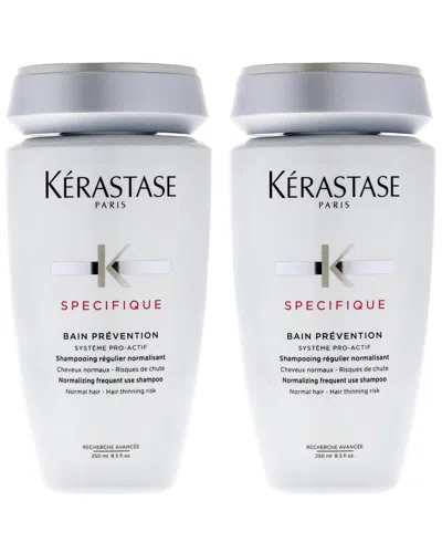 Kerastase Kérastase Unisex 8.5oz Kérastase Specifique Bain Prevention Shampoo - Pack Of 2 In White