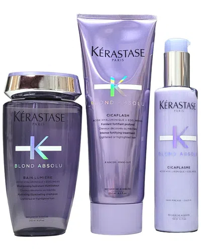 Kerastase Kérastase Unisex Blond Absolu Bain Lumiere Shampoo Trio In Transparent