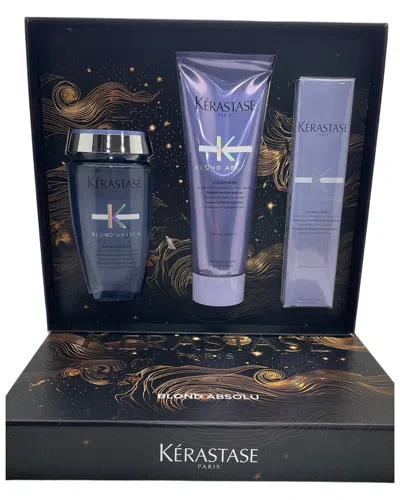 Kerastase Kérastase Unisex Blonde Lumiere Holiday Kit Bain Cicaflash Treatment In Transparent