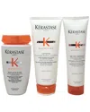 Kerastase Kérastase Unisex Nutritive Bain Satin Richie, Lait Vital Conditioner & Nectar Thermique Trio