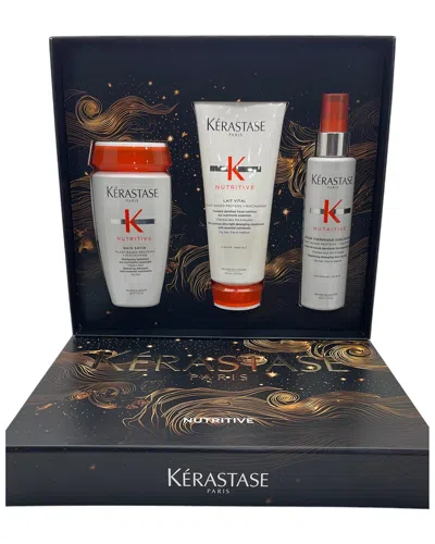 Kerastase Kérastase Unisex Nutritive Holiday Trio Bain Satin Lait Vital In White