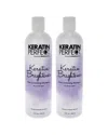 Keratin Perfect Unisex 12oz Keratin Brightener Conditioner - Pack Of 2 In White