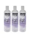 Keratin Perfect Unisex 12oz Keratin Brightener Shampoo - Pack Of 3
