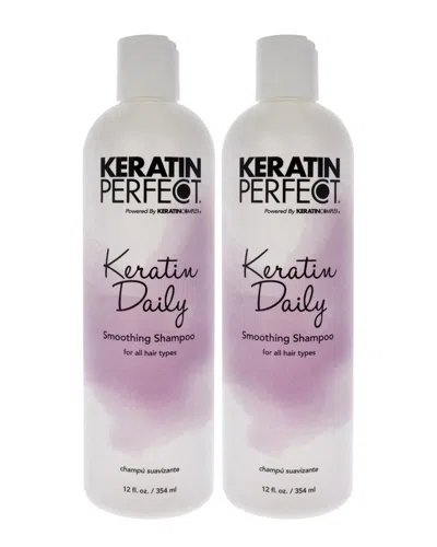 Keratin Perfect Unisex 12oz Keratin Daily Shampoo - Pack Of 2