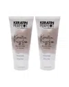 Keratin Perfect Unisex 2.5oz Keratin Frizz-free Bow Dry Cream - Pack Of 2