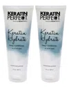Keratin Perfect Unisex 7oz Keratin Hydrate Deep Conditioner - Pack Of 2