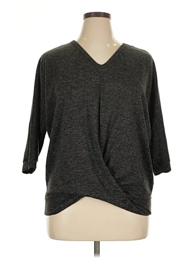 Pre-owned Keren Hart 3/4 Sleeve T-shirt In Gray