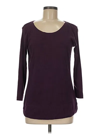Pre-owned Keren Hart 3/4 Sleeve T-shirt In Purple