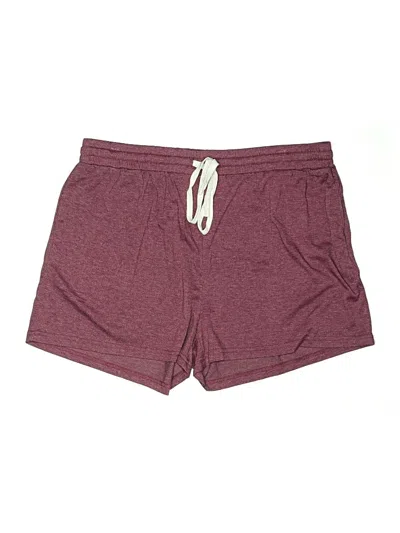 Pre-owned Keren Hart Athletic Shorts In Burgundy