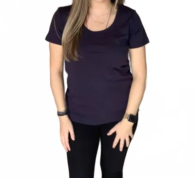 Keren Hart Basic Tee - Plus In Navy In Blue