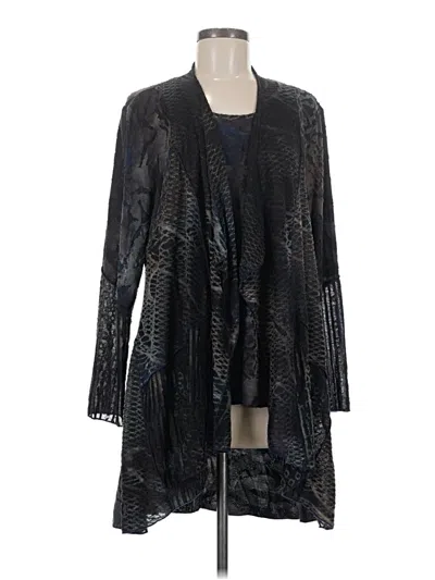 Pre-owned Keren Hart Cardigan Sweater In Black
