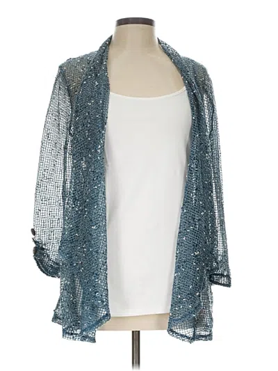 Pre-owned Keren Hart Cardigan Sweater In Blue
