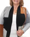 Keren Hart Color Block Cardigan In Multicolor In Gray