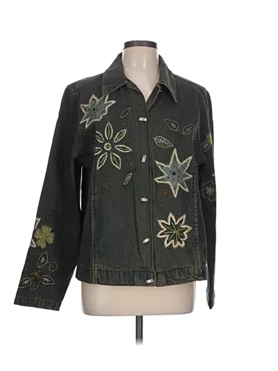 Pre-owned Keren Hart Denim Jacket In Green