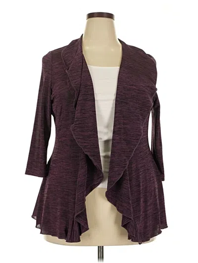 Pre-owned Keren Hart Kimono In Burgundy