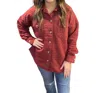 Keren Hart Light Weight Quilted Jacket In Berry In Pink