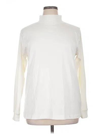 Pre-owned Keren Hart Long Sleeve Turtleneck In Ivory