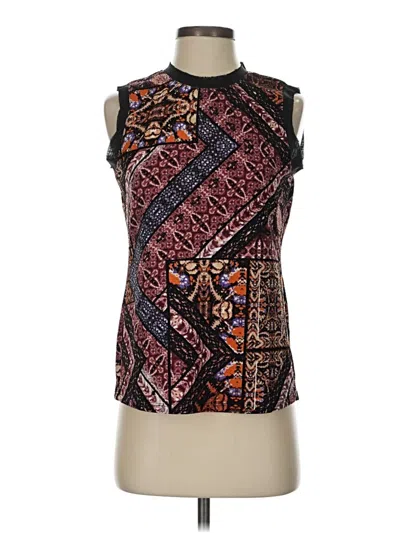 Pre-owned Keren Hart Sleeveless Blouse In Black