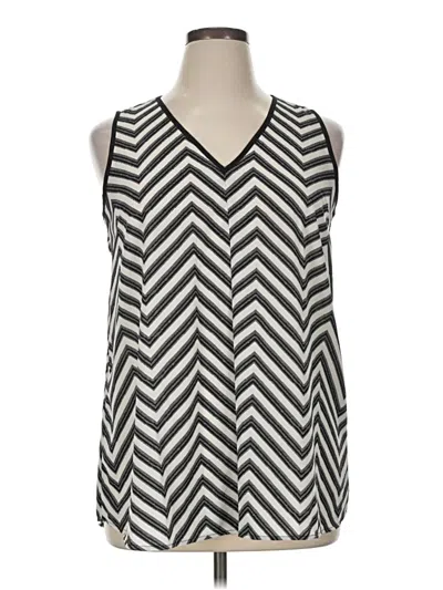 Pre-owned Keren Hart Sleeveless Blouse In Gray