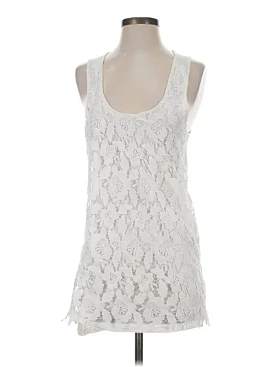 Pre-owned Keren Hart Sleeveless Blouse In Ivory