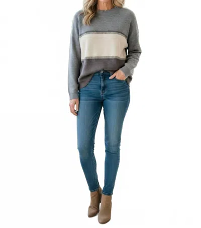 Keren Hart The Sedona Knit Top In Grey In Multi