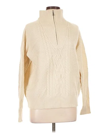 Pre-owned Keren Hart Turtleneck Sweater In Ivory