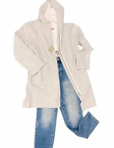 Keren Hart Women's Hoodie Jacket In Heather Grey