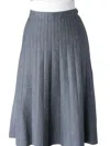 Keren Hart Women's Knit Skirt In Grey In Grey