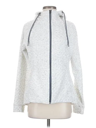 Pre-owned Keren Hart Zip Up Hoodie In Gray